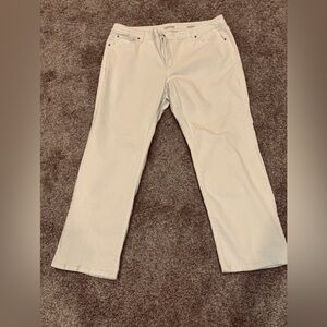 Jones New York Lexington straight jeans warm white plus petite 20WP